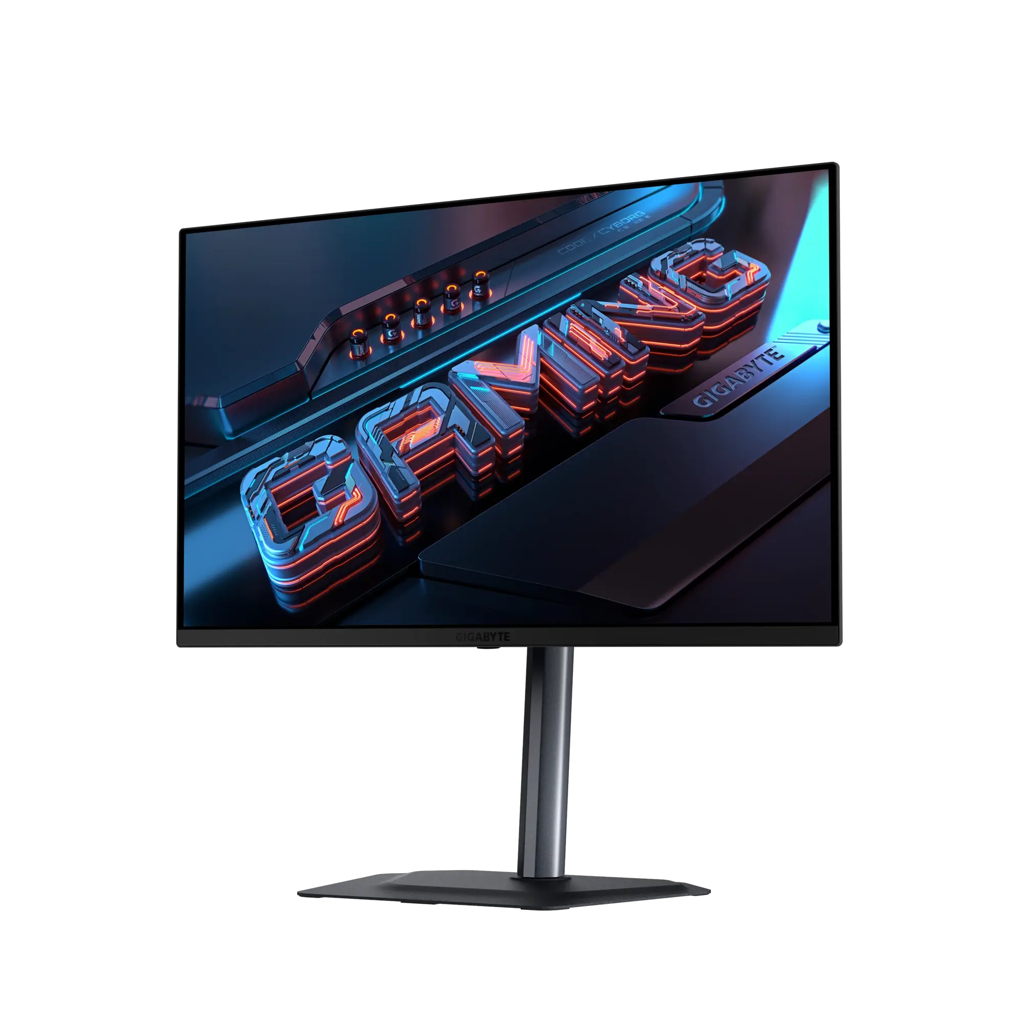 GIGABYTE MO27Q2 26.5-inch QD-OLED QHD 2K 0.03ms 240Hz Gaming Monitor - With Speakers Height Adjustable Anti-Reflection TYPE C KVM