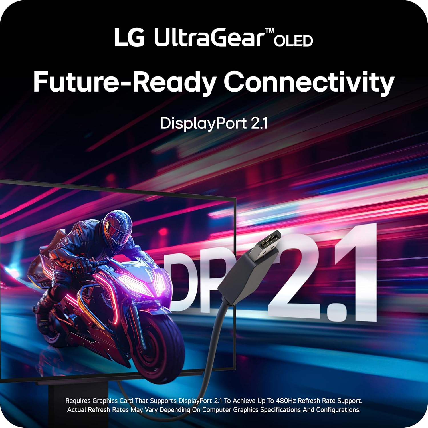 LG 27GX790A-B 27 UltraGear OLED QHD 480Hz DisplayPort 2.1 G-Sync FreeSync Premium Pro
