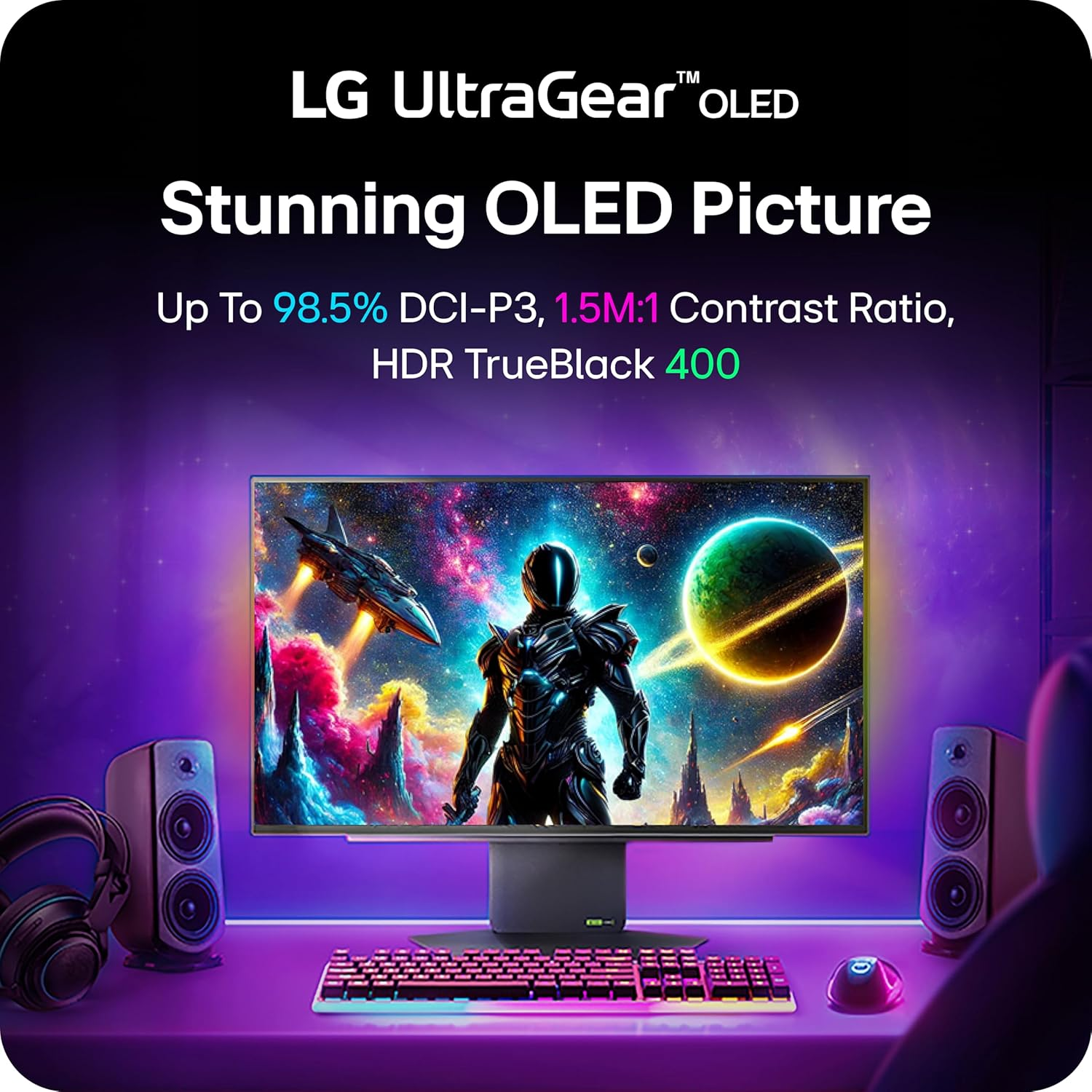 LG 27GX790A-B 27 UltraGear OLED QHD 480Hz DisplayPort 2.1 G-Sync FreeSync Premium Pro