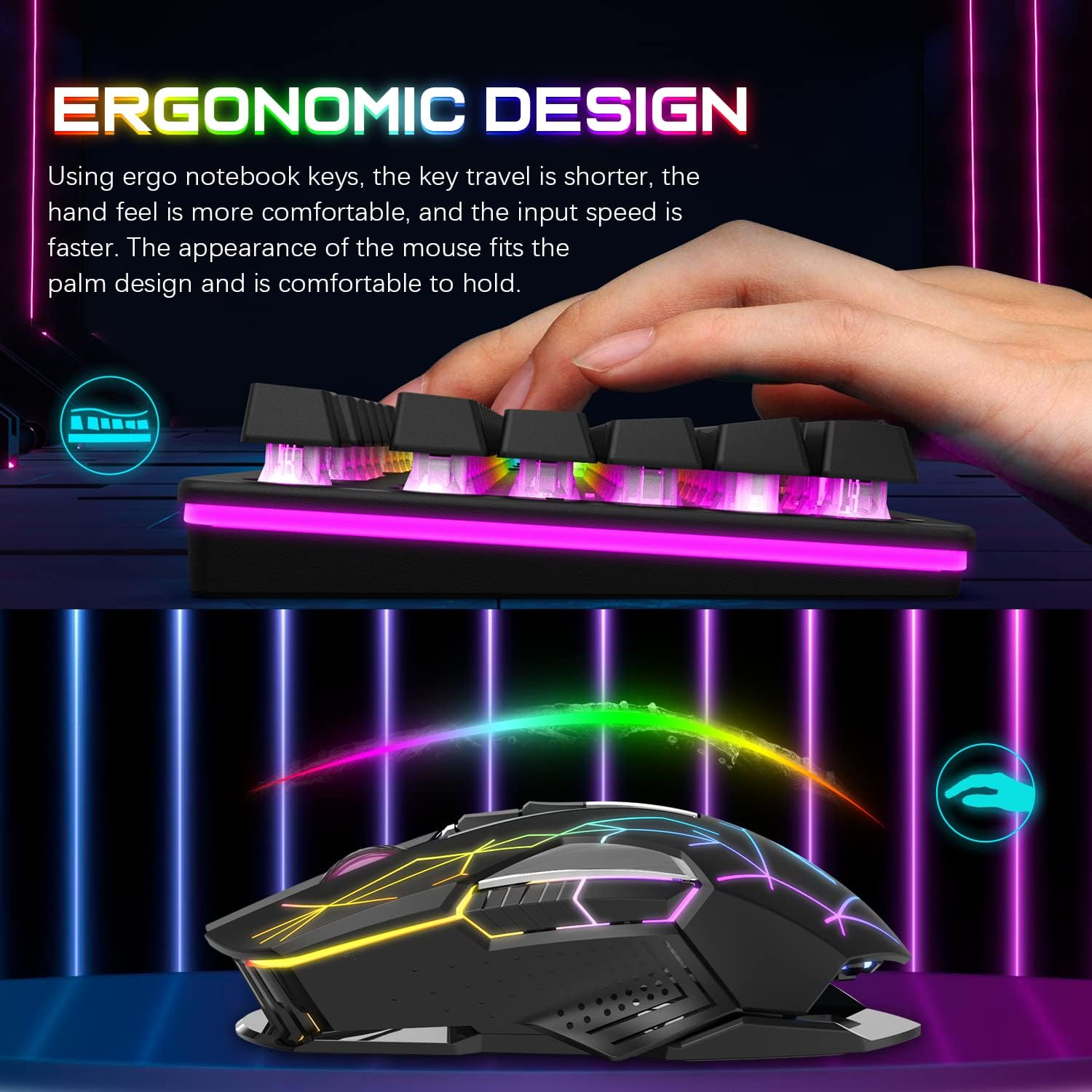 Attach Shark T3 Wireless Gaming Keyboard & Mouse Combo