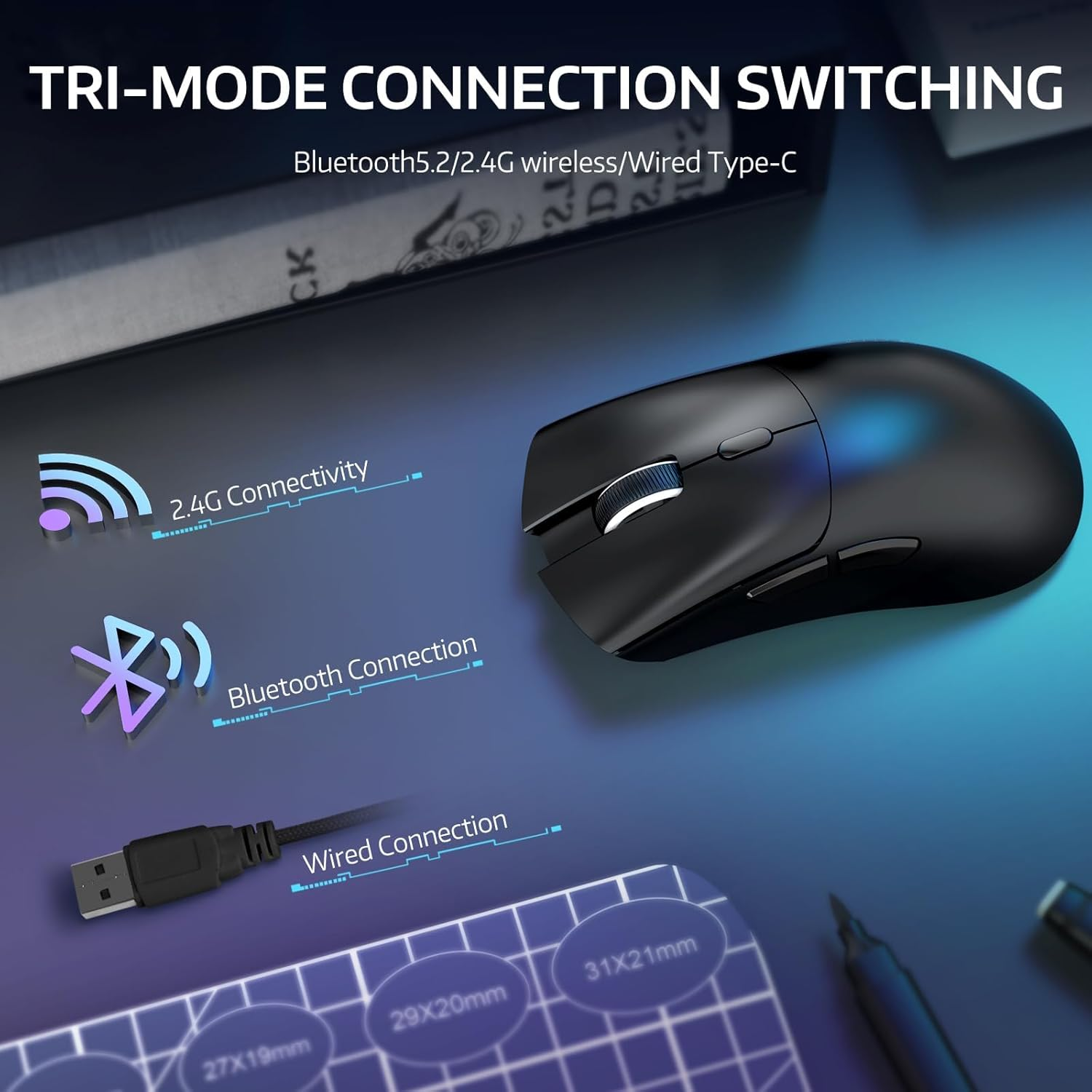 Attack Shark R1 Wireless Gaming Mouse