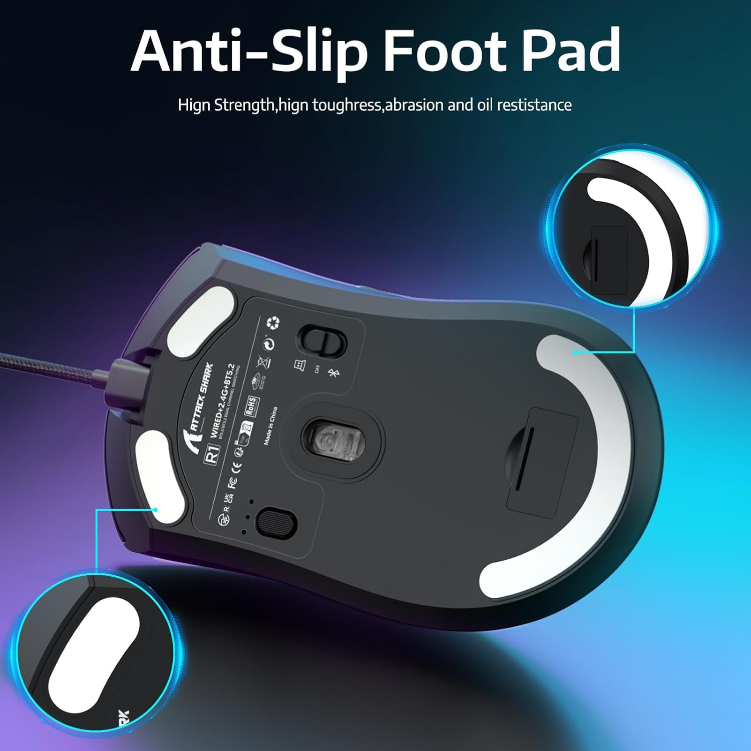 Attack Shark R1 Wireless Gaming Mouse