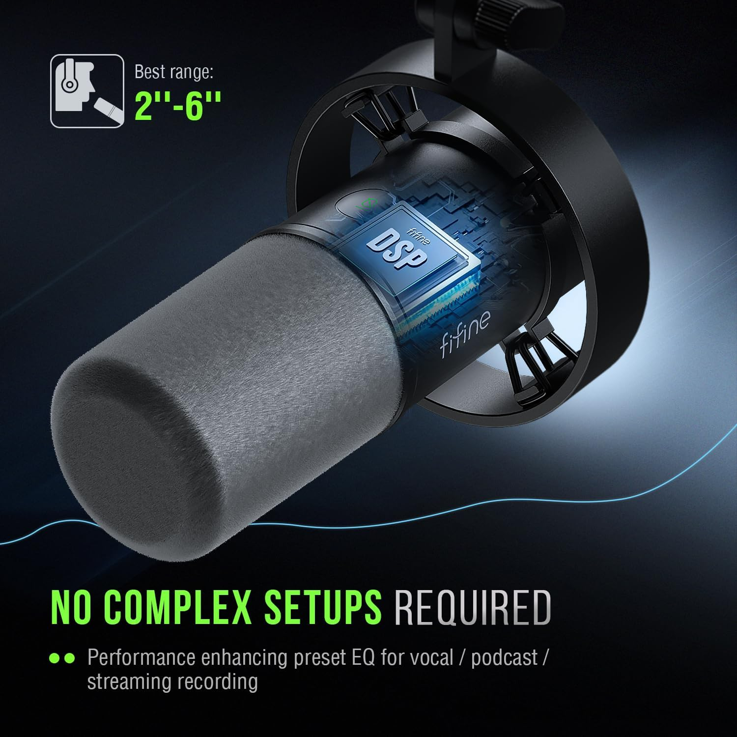 FIFINE K688 XLR USB DYNAMIC PODCAST MICROPHONE