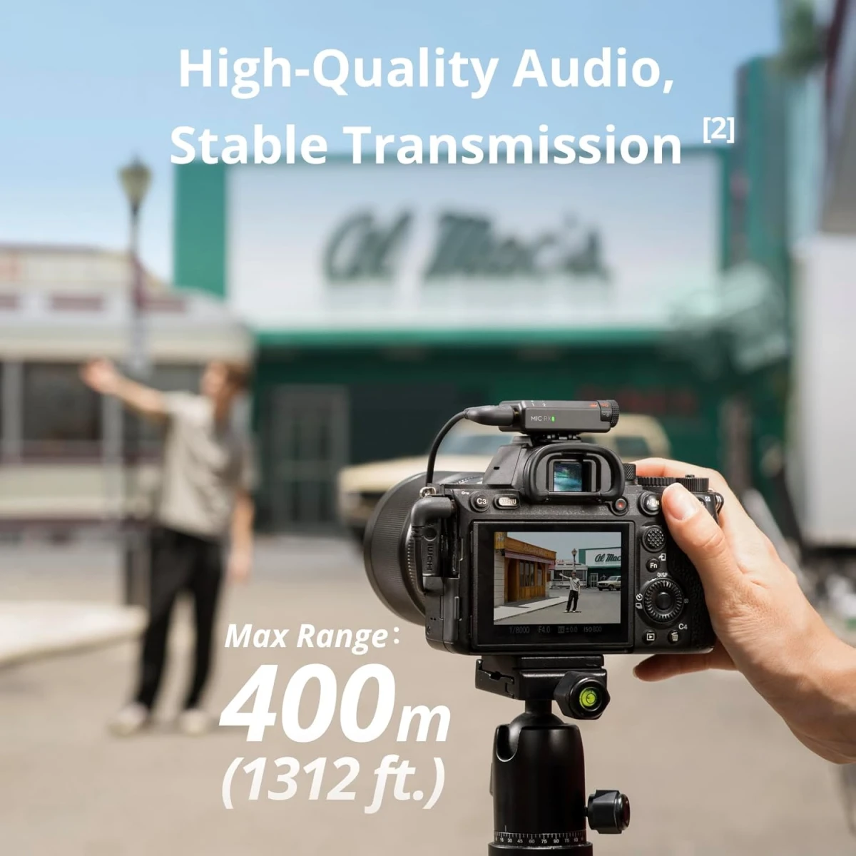 DJI Mic Mini (1TX + 1RX) Wireless Lavalier Microphone for iPhone/Camera/Android