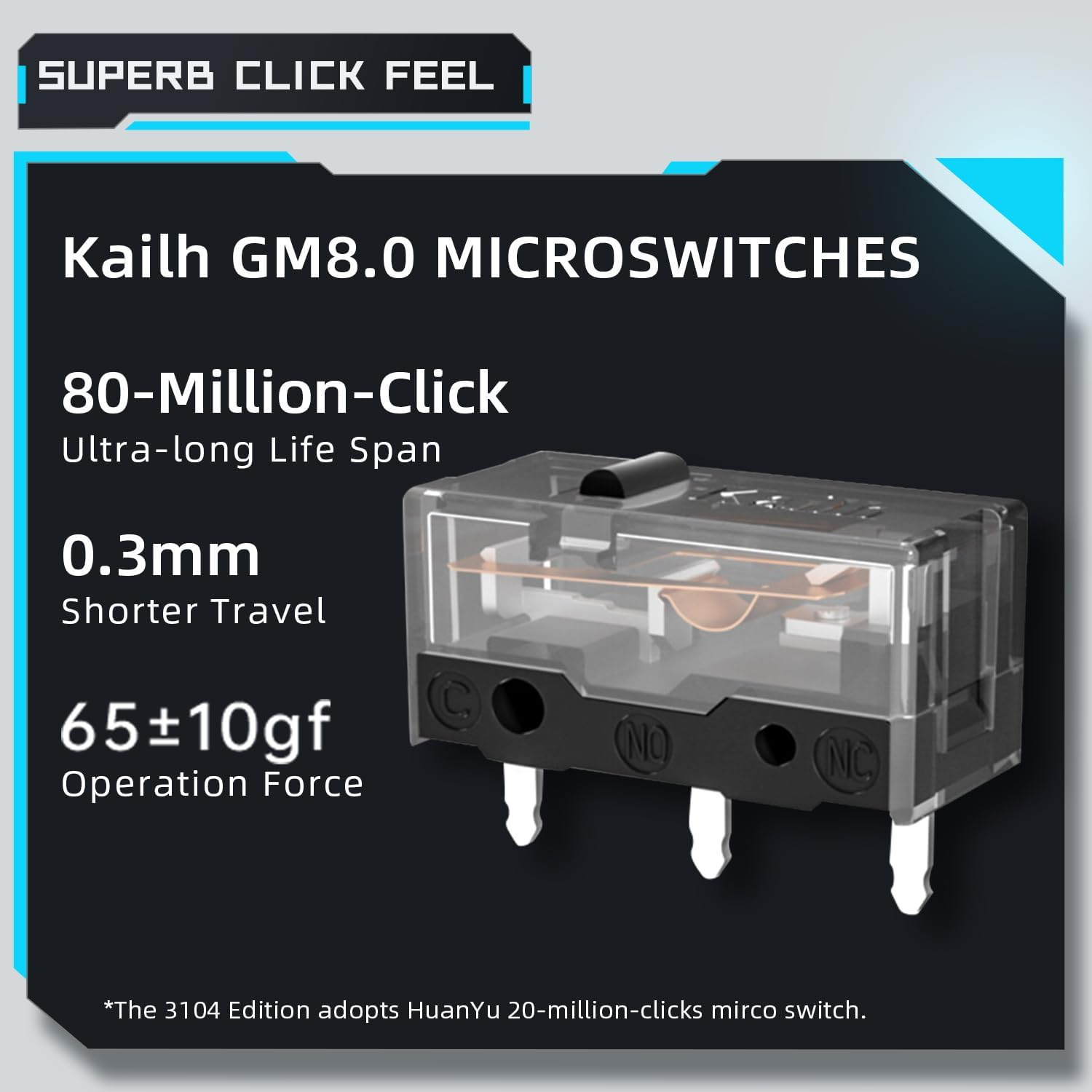 Machenike M7 Pro Wireless Gaming Mouse – Black PAW3104 Sensor Wired/2.4GHz Lightweight Design