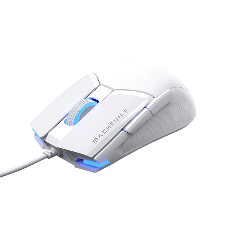 Machenike M7 Pro Wired Gaming Mouse – White High-Precision Sensor Lightweight Design