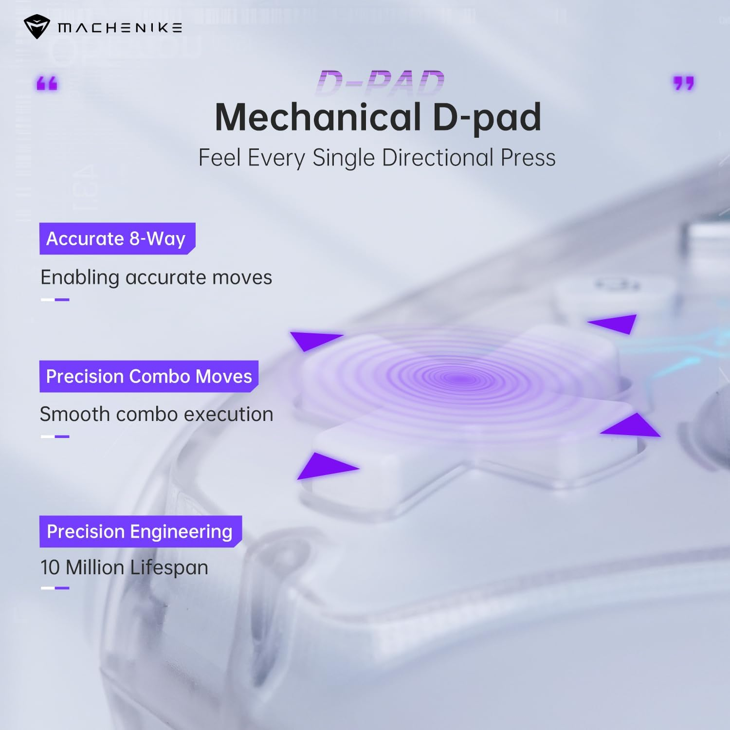 Machenike G3S Wireless Gaming Controller - White