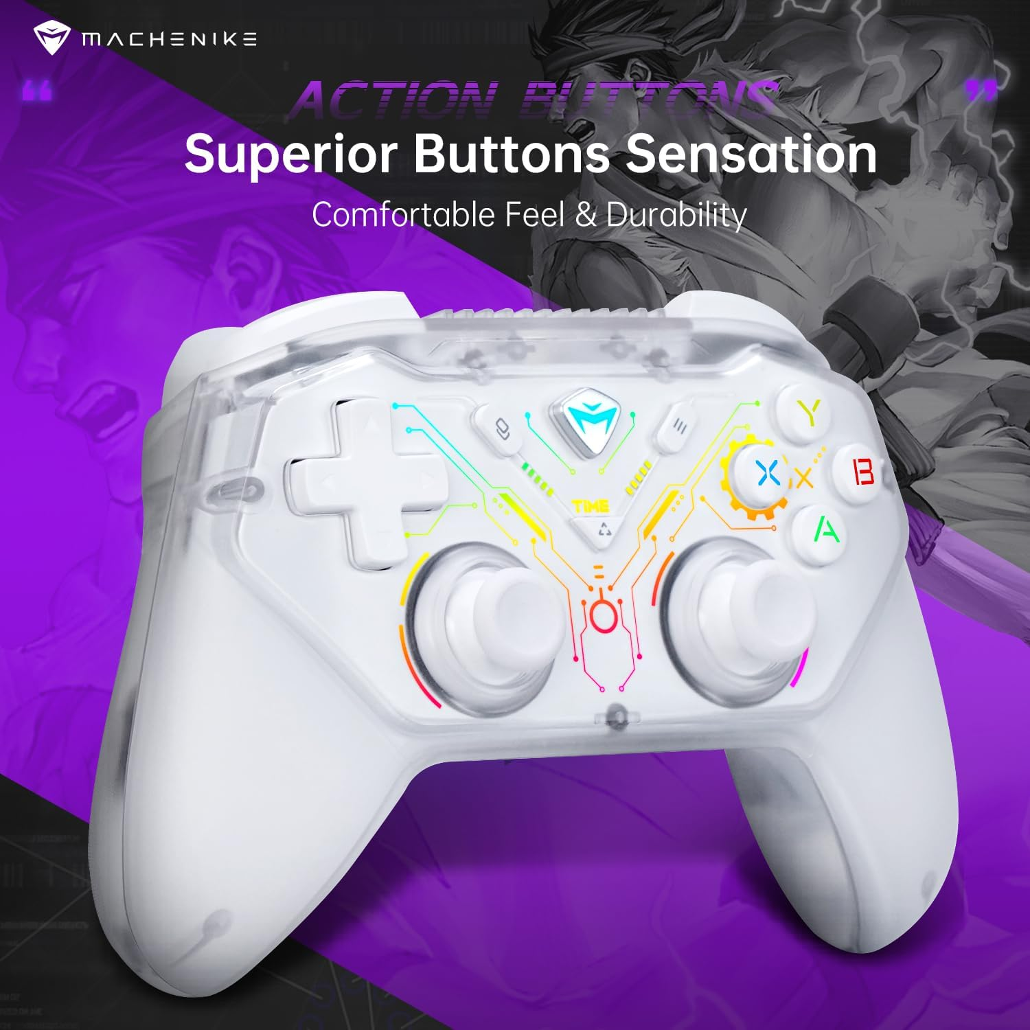 Machenike G3S Wireless Gaming Controller - White