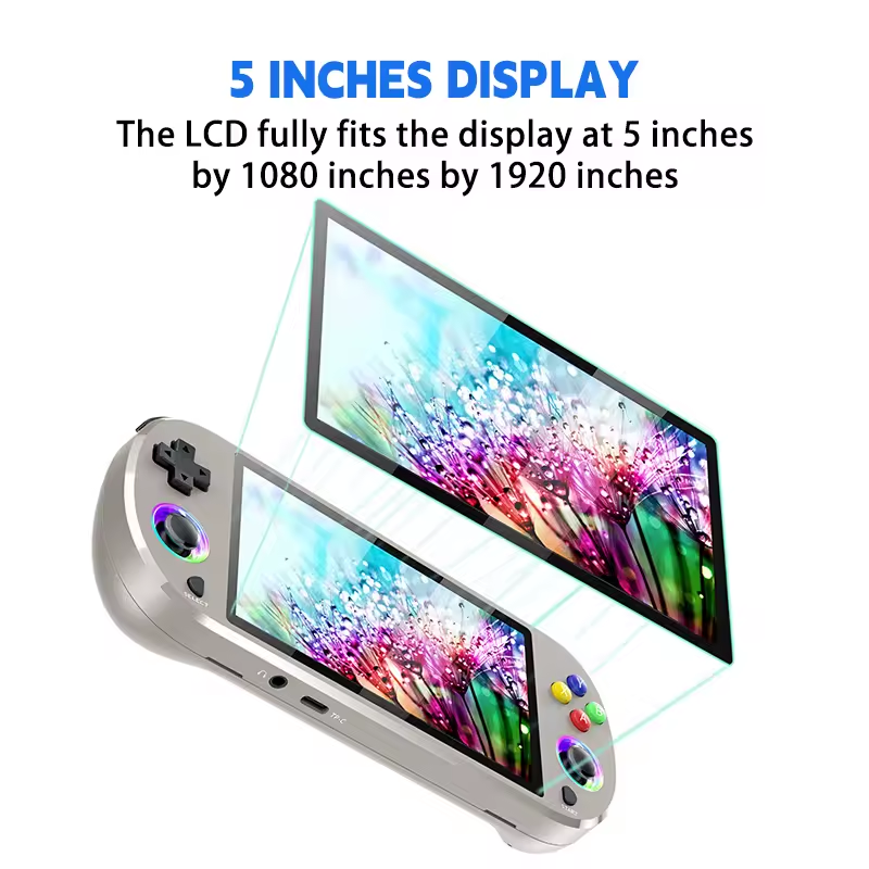 M22 Handheld Game Console 5 inch LCD Screen Retro Video Game Player LINUX System Supports 30 emulators Game Controller Gamepad