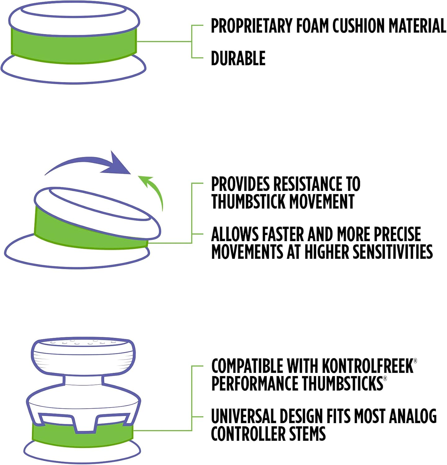 KontrolFreek Precision Rings Mixed 6-Pack
