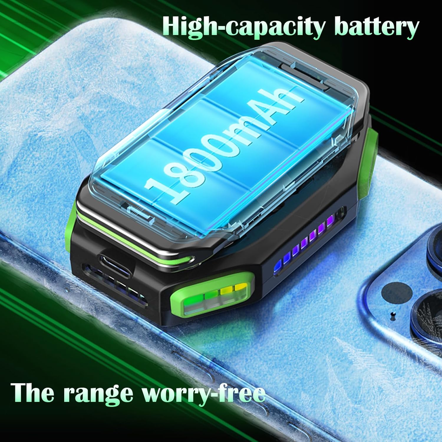 Magnetic Phone Cooler with Rechargeable Battery