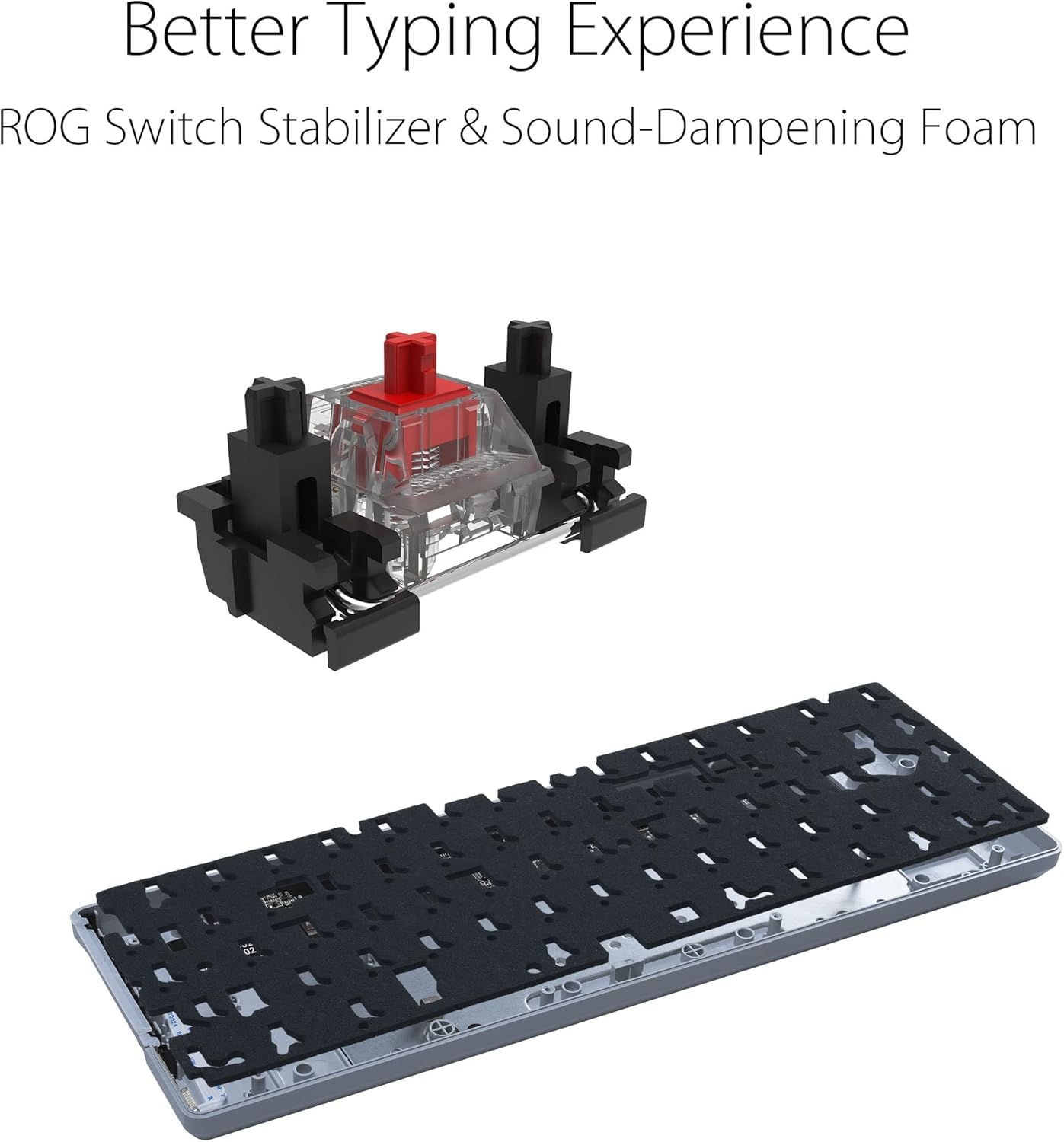 ASUS ROG Falchion Ace 65% Wired Gaming Keyboard, ROG NX Red Key Switch