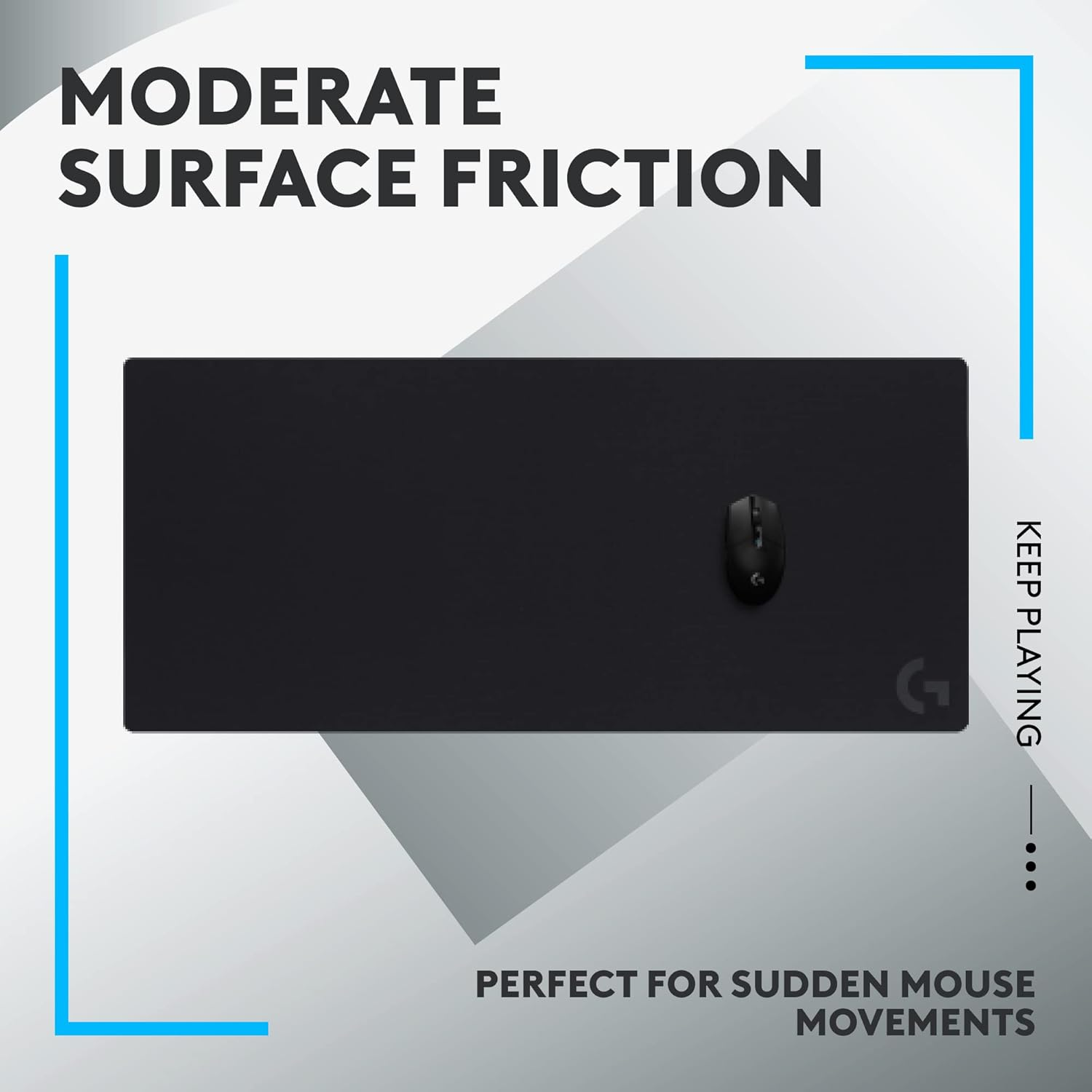 Logitech G840 XL Cloth Gaming Mouse Pad - Black