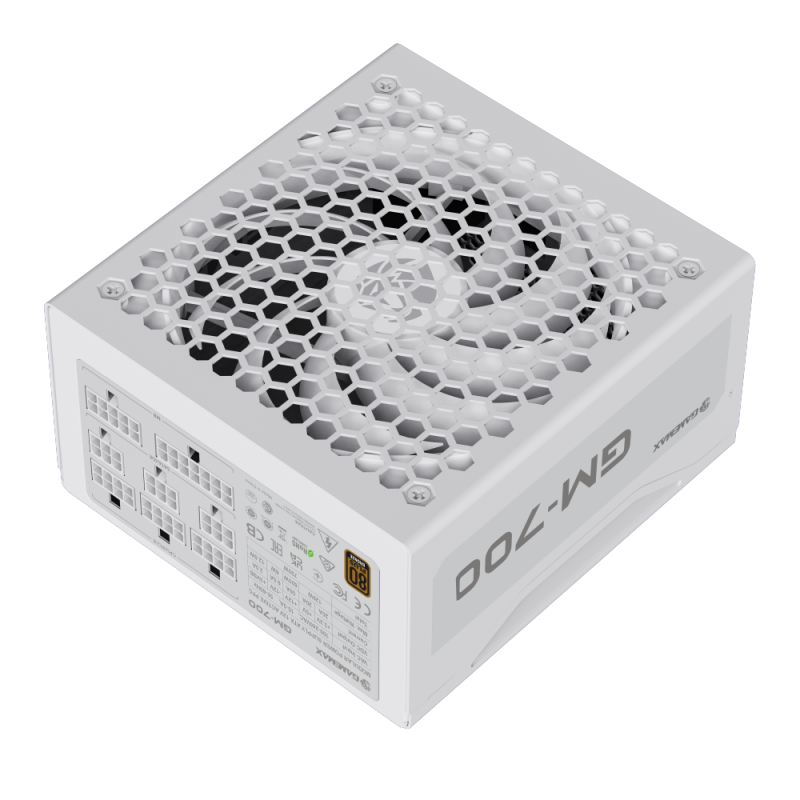 GameMax GM-700 Modular 700 Watts Power Supply 80+ Bronze - White
