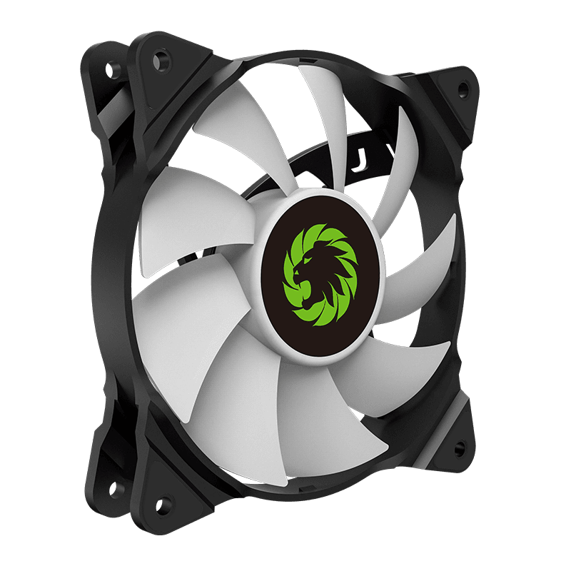 Gamemax FN-12RAINBOW-C2 ARGB 120mm 1100RPM Case Fan - Black