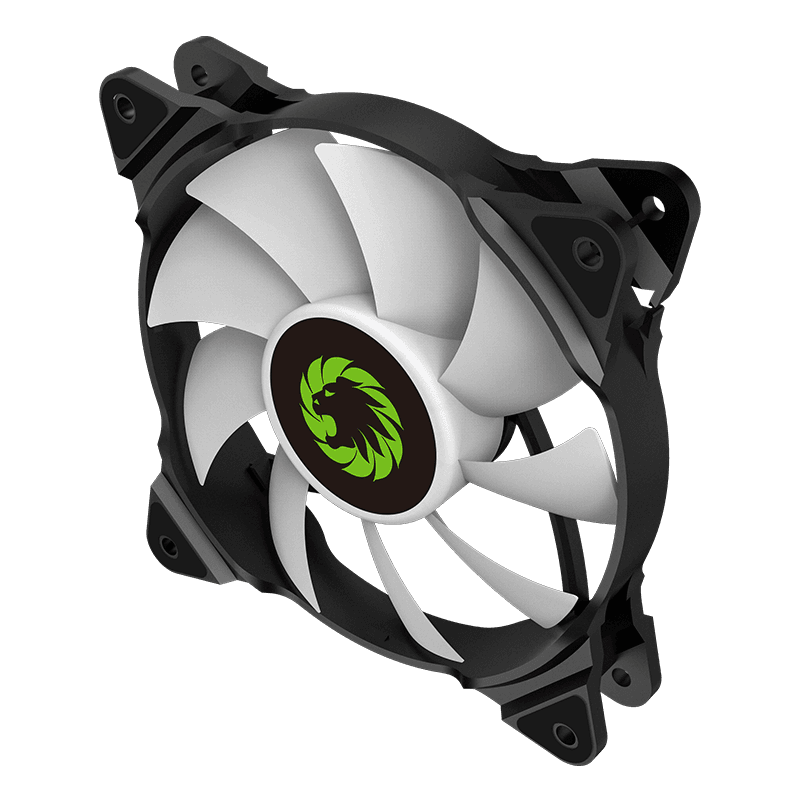 Gamemax FN-12RAINBOW-C2 ARGB 120mm 1100RPM Case Fan - Black