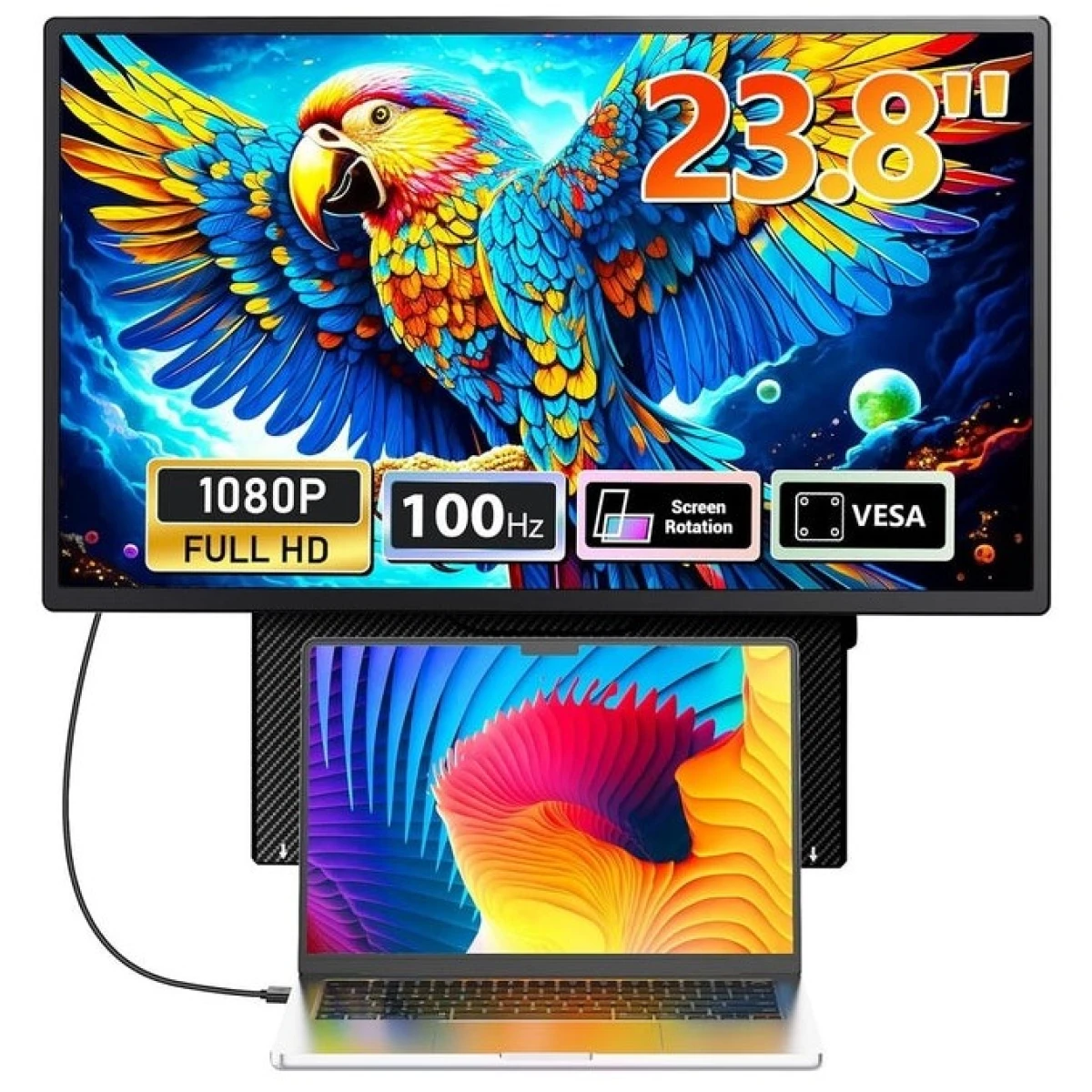 V2COM D1 24” IPS FHD Portable 100Hz