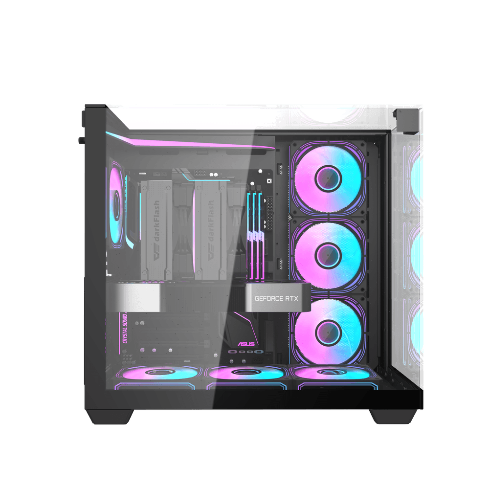 Darkflash TH285 ATX with 4 FANS - Black