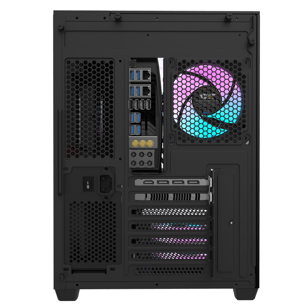 Darkflash TH285 ATX with 4 FANS - Black