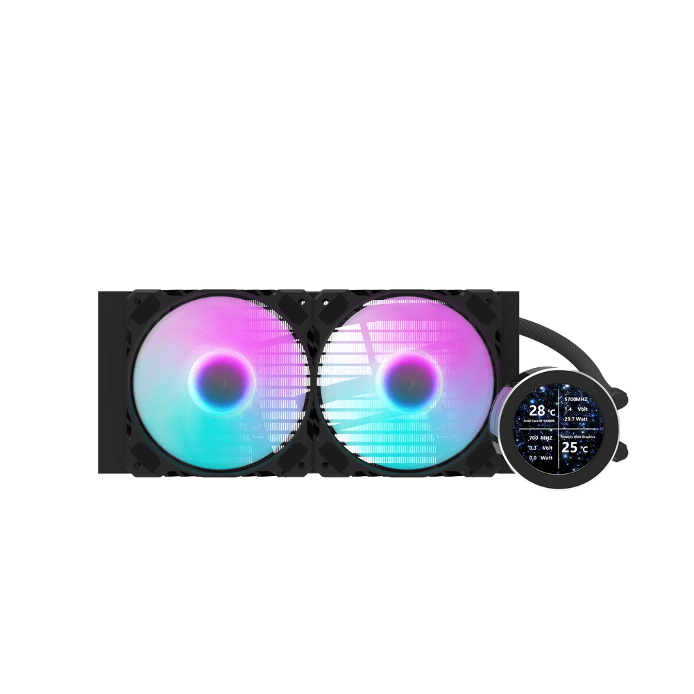 Darkflash DN240S AIO 240mm Liquid Cooler - Black