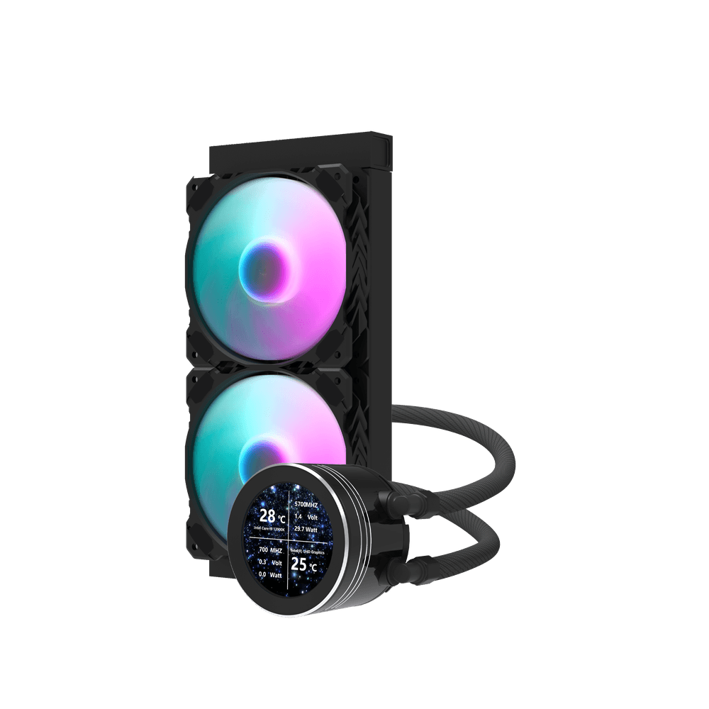 Darkflash DN240S AIO 240mm Liquid Cooler - Black