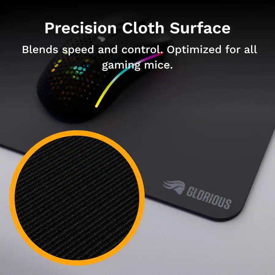 Glorious Edgeless XXL Mouse Pad (460mm x 915mm) - Black