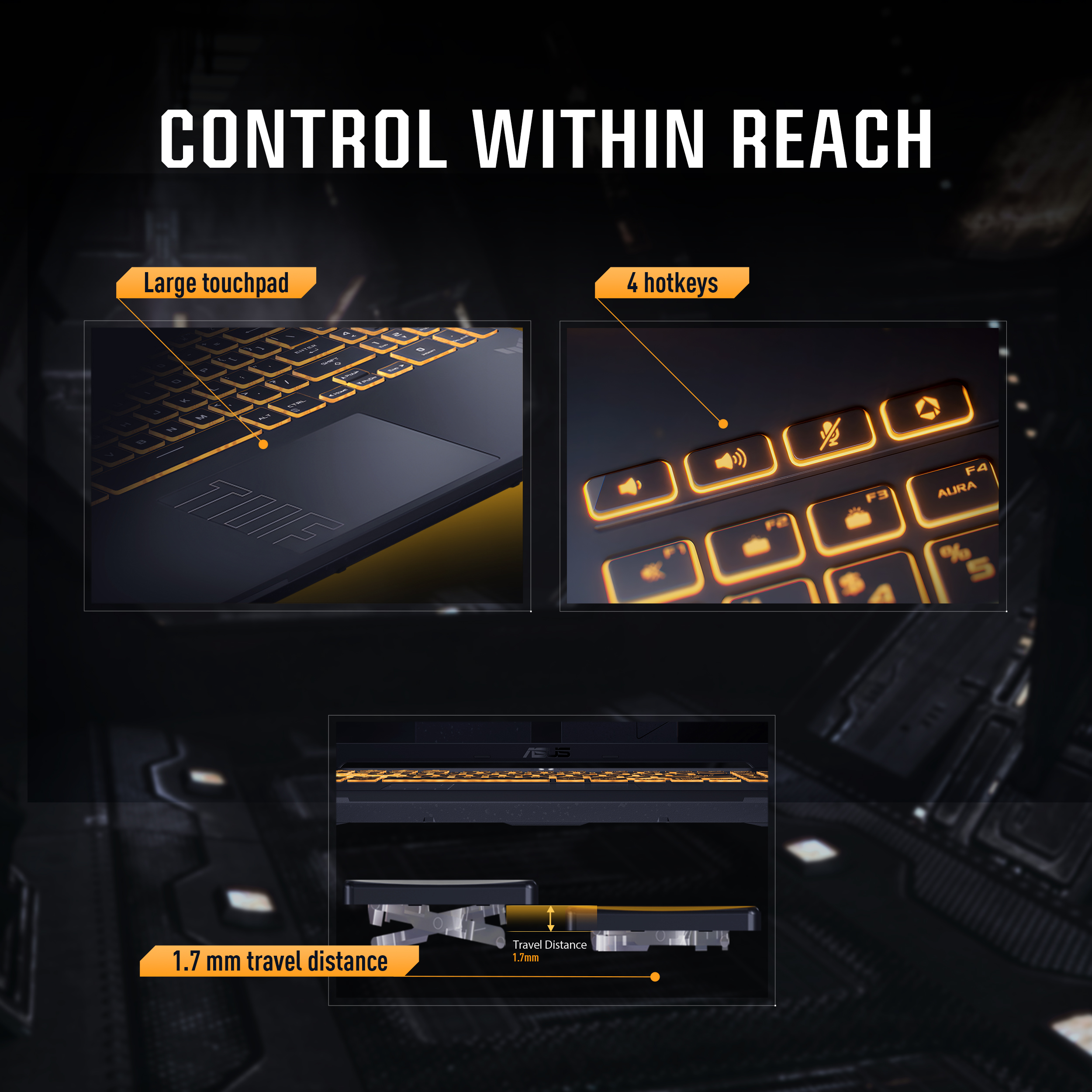 ASUS TUF Gaming F16 FX607VJ Intel® Core™ 5 FHD+ 144Hz NVIDIA GeForce RTX 3050 Laptop GPU 6GB GDDR6 16GB DDR4