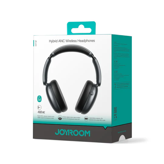 Joyroom JR-JH1 Hybrid ANC Wireless Headphones - Black