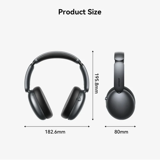 Joyroom JR-JH1 Hybrid ANC Wireless Headphones - Black
