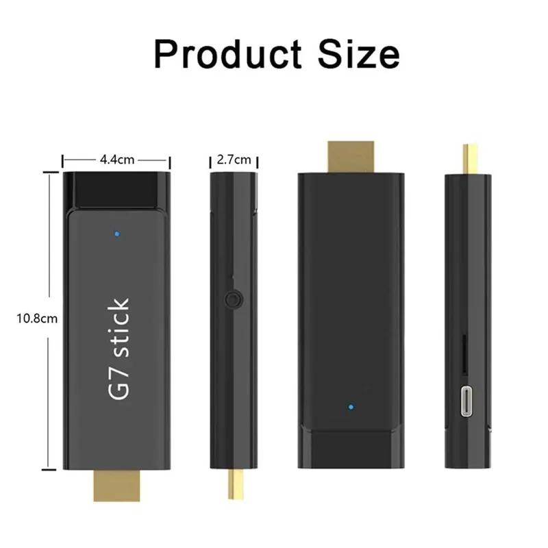 G7 Android 14 TV Box Stick 8K WiFi 6 2.4/5G Smart TV Stick