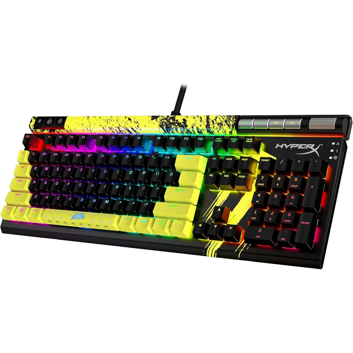 HyperX Alloy Elite 2 Red Switch RGB LED Backlit Customize Full Size 100% Anti-Ghosting 80 Million Keystrokes Mechanical Gaming Keyboard - TimTheTatman Edition