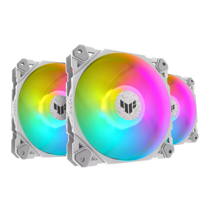 ASUS TUF Gaming TF120 ARGB Case Fan, Aura Sync Compatibility, 12cm 3in1 Fan White