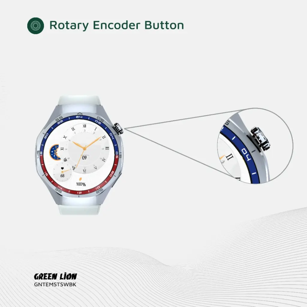 Green Lion Tech Master Smart Watch Silver