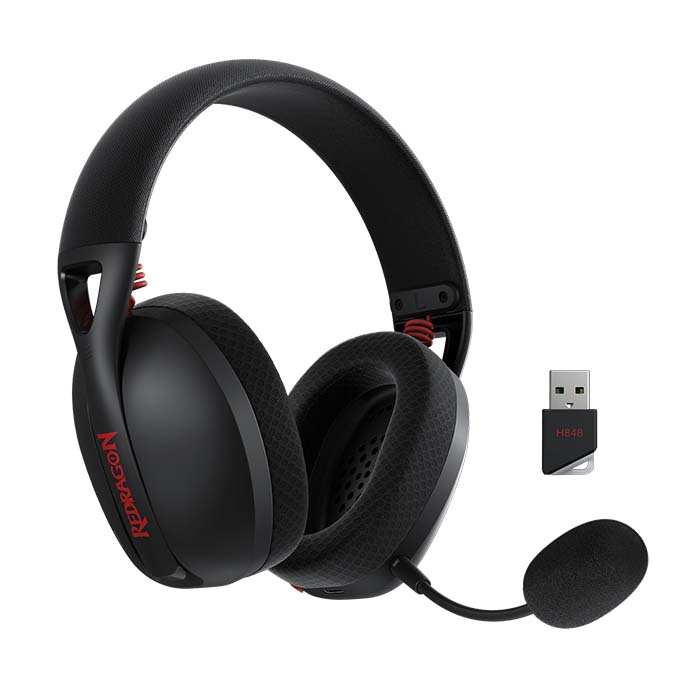 Redragon IRE Pro BT/Wireless Light Weight Gaming Headset - Black