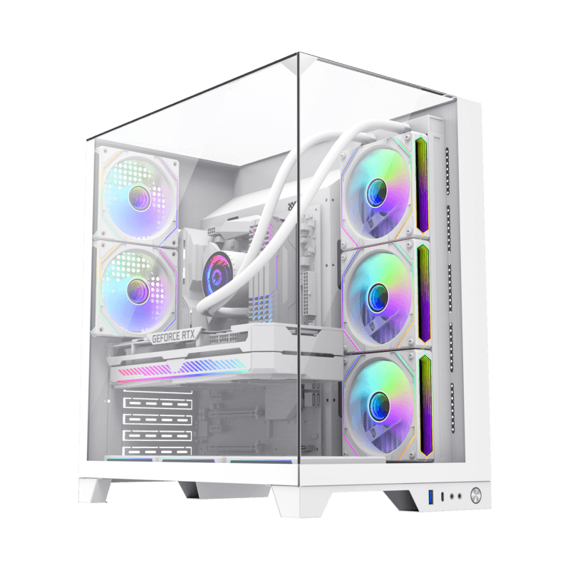 GAMEMAX Infinity Plus WH Mid Tower ATX PC Case (Fans Not Included)
