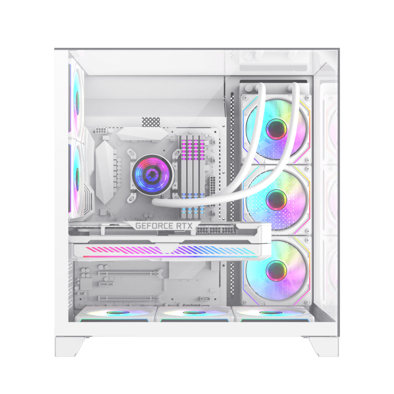 GAMEMAX Infinity Plus WH Mid Tower ATX PC Case (Fans Not Included)