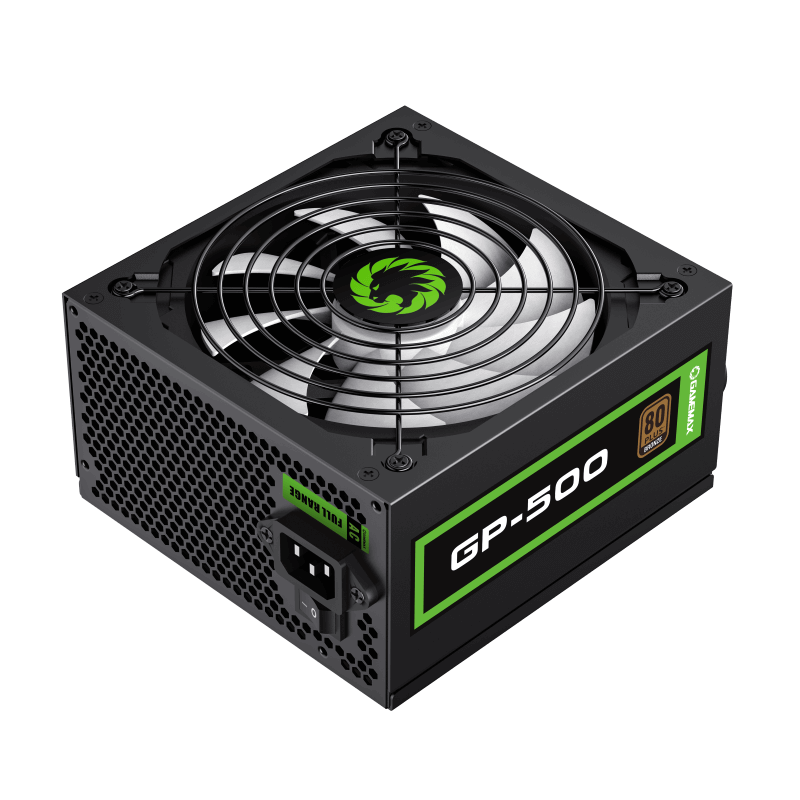 GameMax GP-500 500W 80+ Bronze Power Supply - Black
