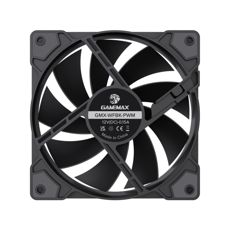 GAMEMAX GMX-12WFBK 120x120x25mm Fan