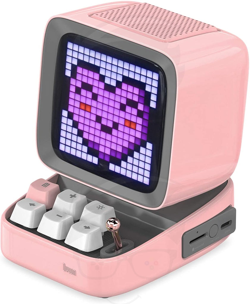 Divoom Ditoo Retro Pixel Art Game Bluetooth Speaker (Pink)