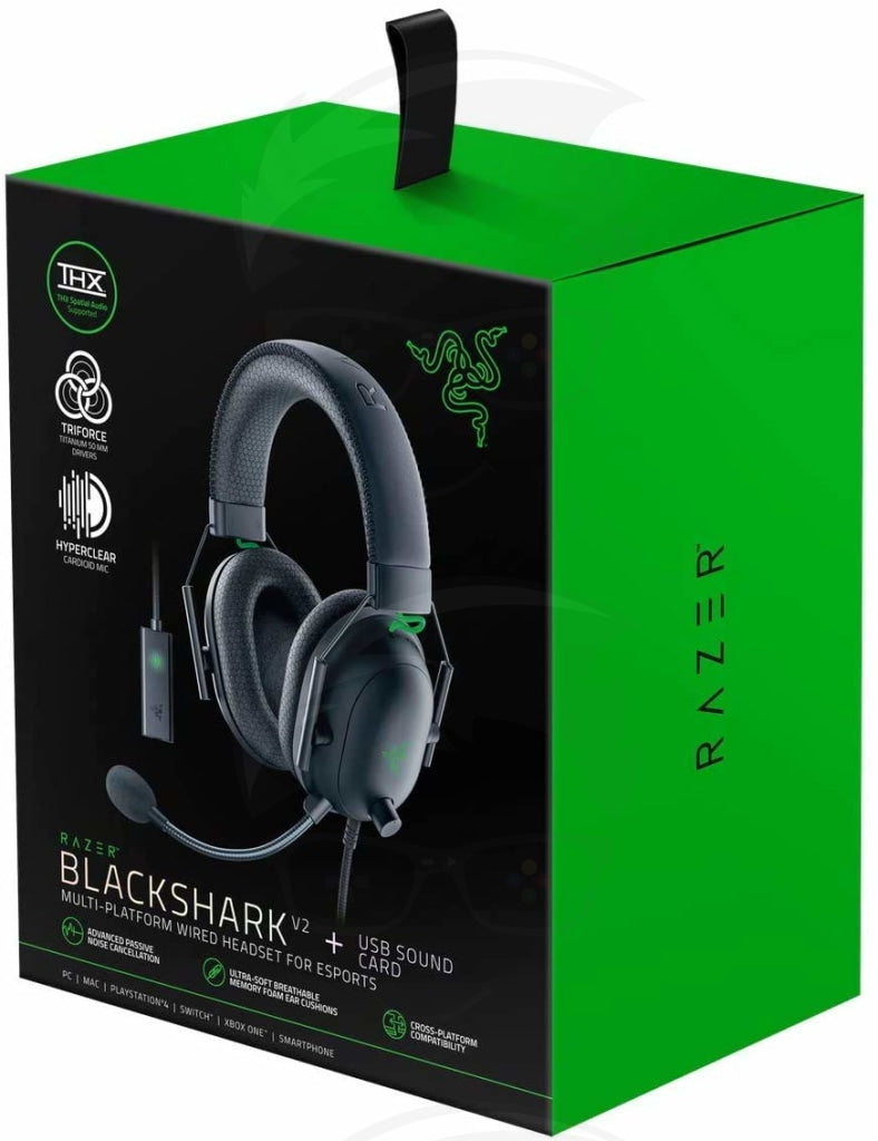 Razer Blackshark V2 Gaming Headset + USB Sound Card