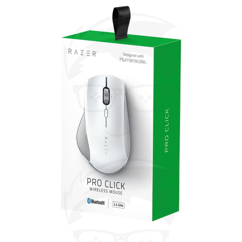 Razer Pro Click High-Precision Ergonomic Wireless Mouse - White
