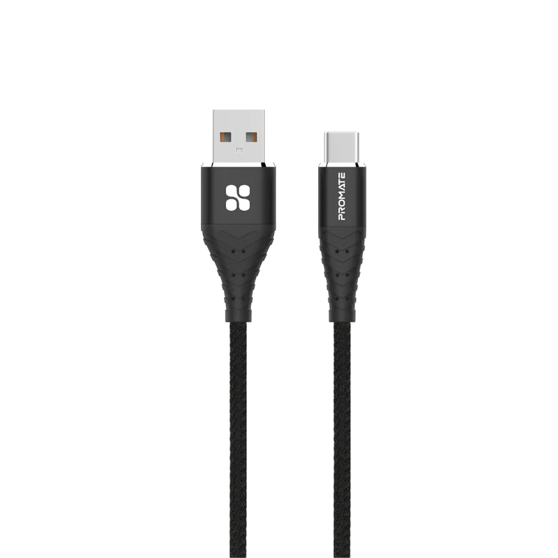 Promate CCORD-1 Fabric Braided USB-C Data Sync & Charge Cable