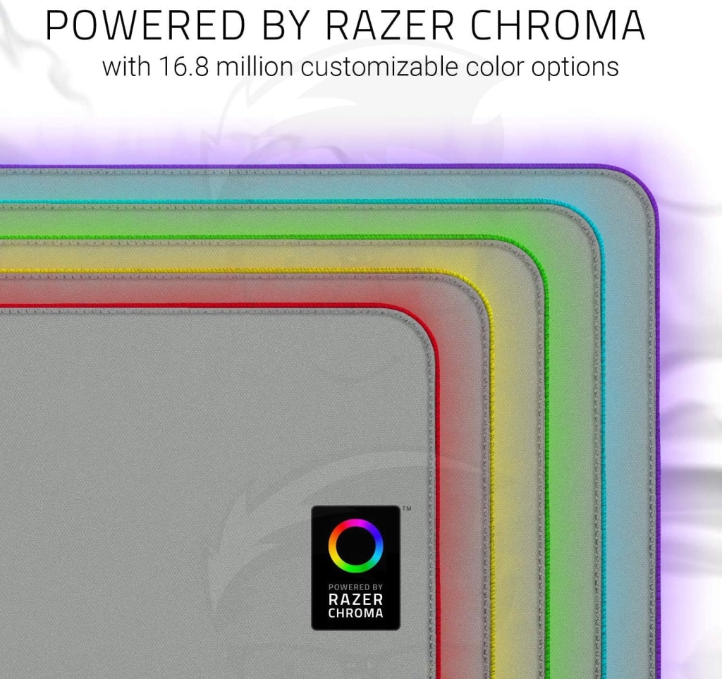 Razer  Goliathus Extended Chroma Soft Gaming Mouse Mat with Chroma, MOUSE PAD Mercury White