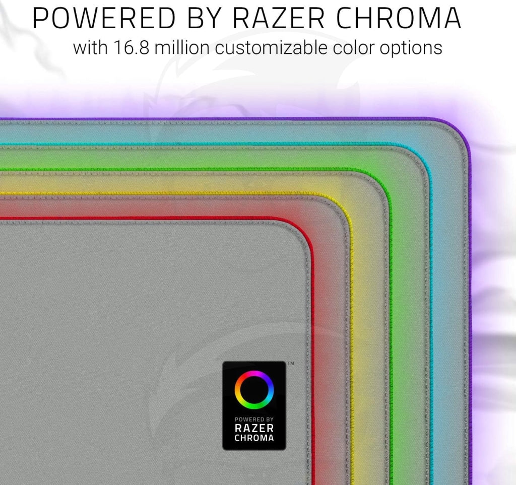 Razer Goliathus Extended Chroma Soft Gaming Mouse Mat with Chroma, MOUSE PAD Mercury White