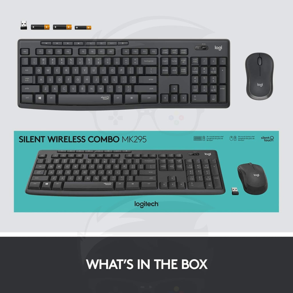 Logitech MK295 Silent Wireless Keyboard and Mouse