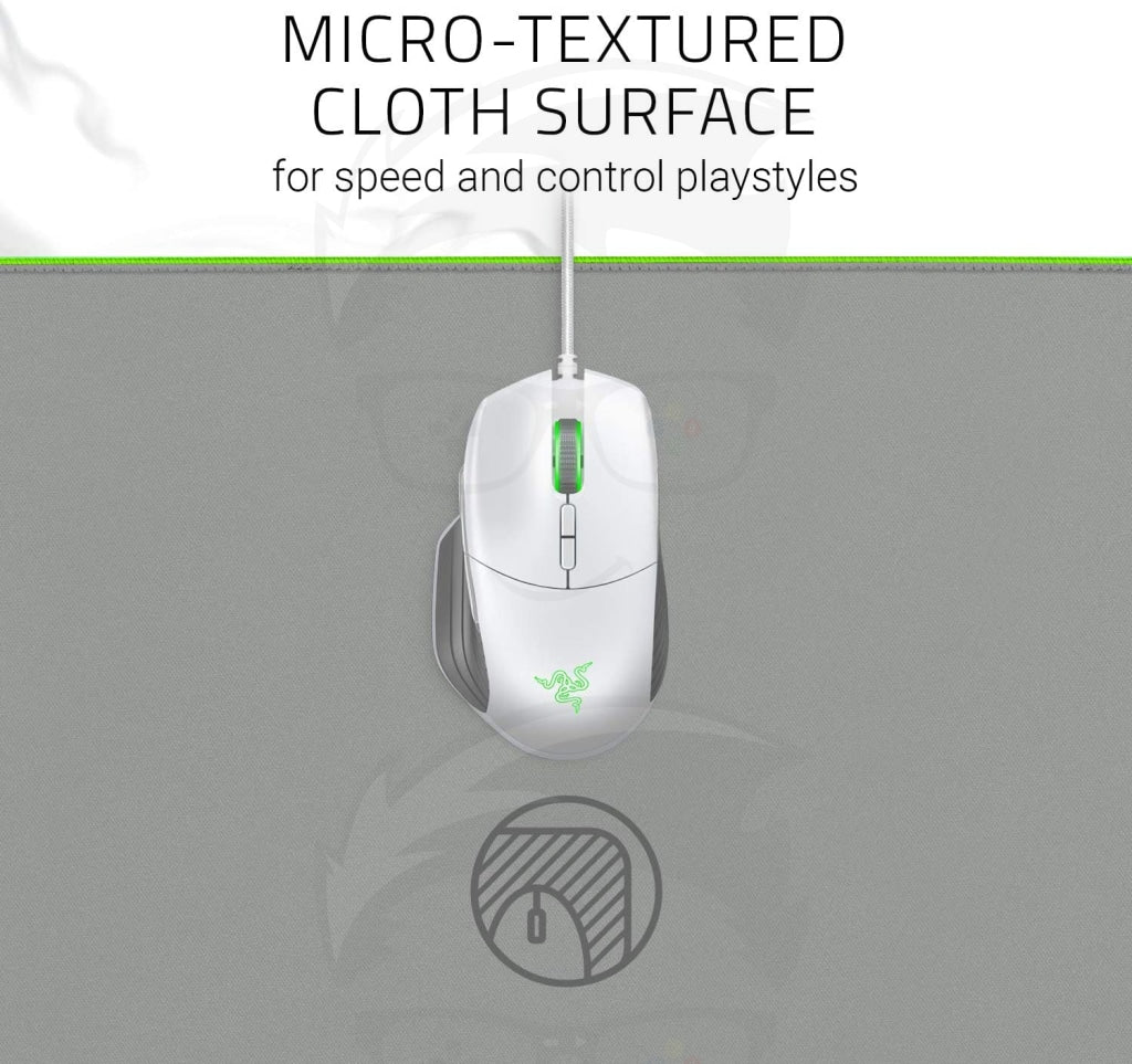 Razer Goliathus Extended Chroma Soft Gaming Mouse Mat with Chroma, MOUSE PAD Mercury White
