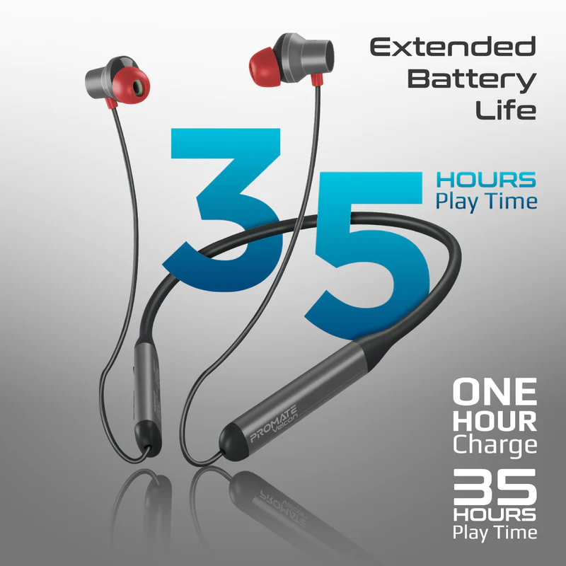 PROMATE VELCON High-Definition ANC Wireless Neckband Earphones
