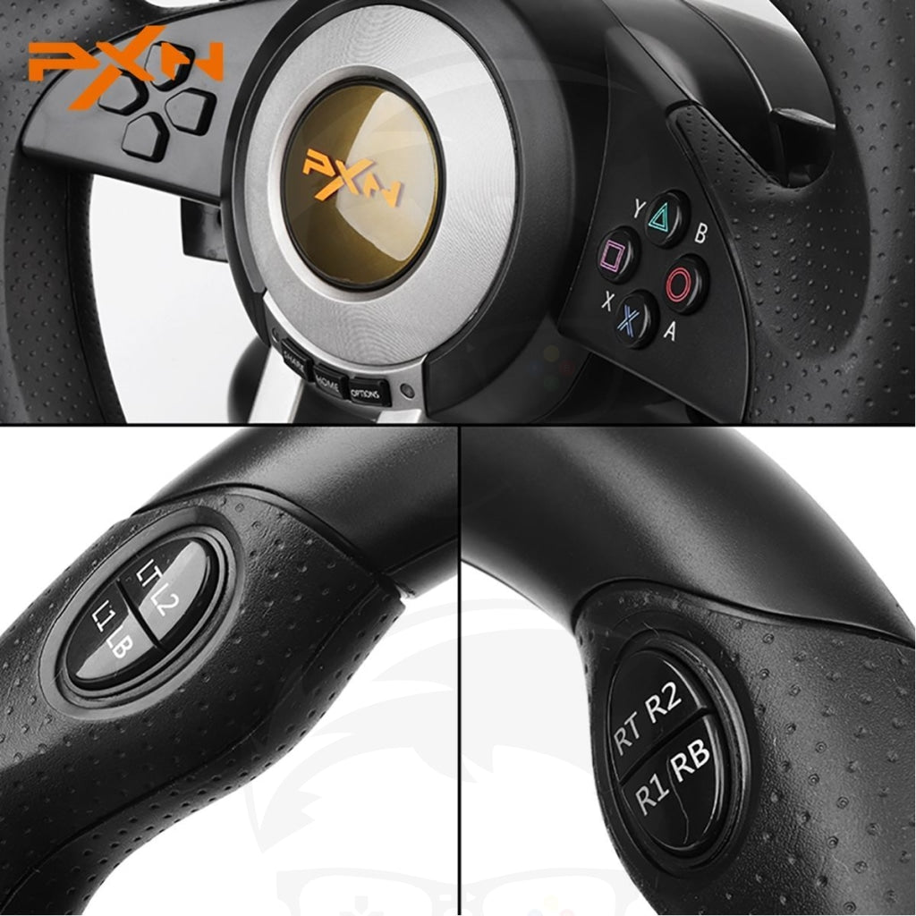 PXN V3 Pro Gaming Racing Wheel - Black