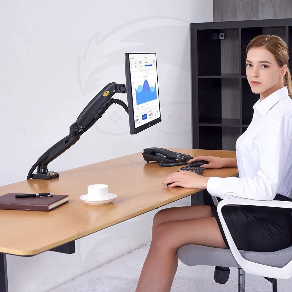 NB North Bayou F80 Monitor Desk Mount Stand Motion Swivel Monitor Arm