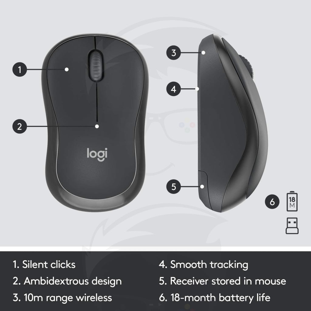 Logitech MK295 Silent Wireless Keyboard and Mouse